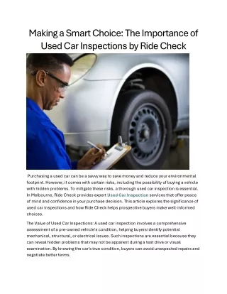 making a smart choice the importance of used