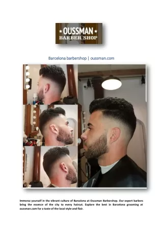 Barcelona barbershop | oussman.com