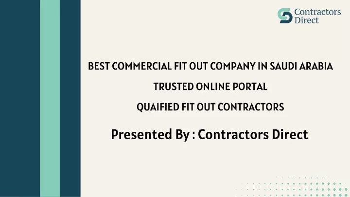 best commercial fit out company in saudi arabia