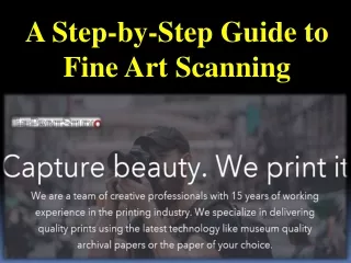 A Step-by-Step Guide to Fine Art Scanning