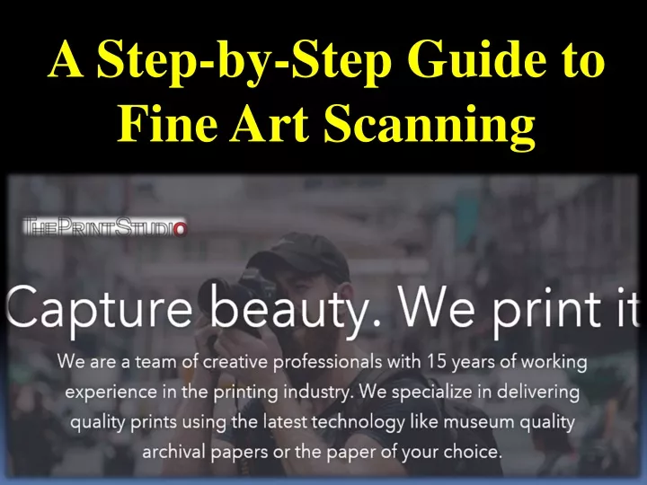 a step by step guide to fine art scanning