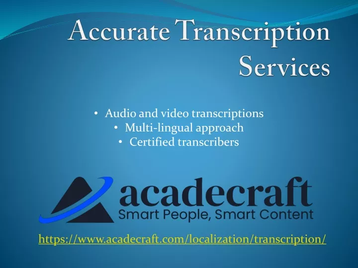 accurate transcription services