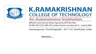 Highlights of the Mechanical Engineering Department at KRCE