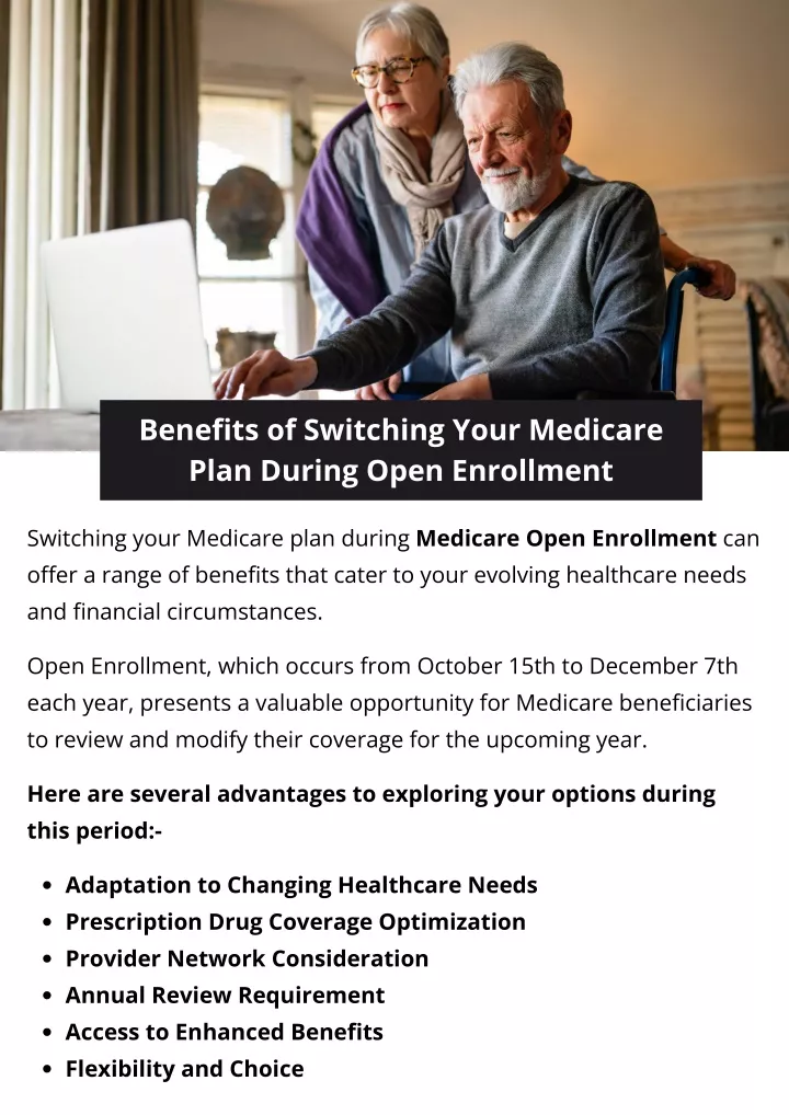 benefits of switching your medicare plan during