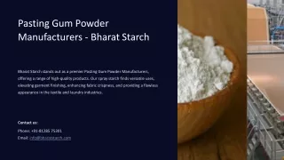 Pasting Gum Powder Manufacturers, Best Pasting Gum Powder Manufacturers