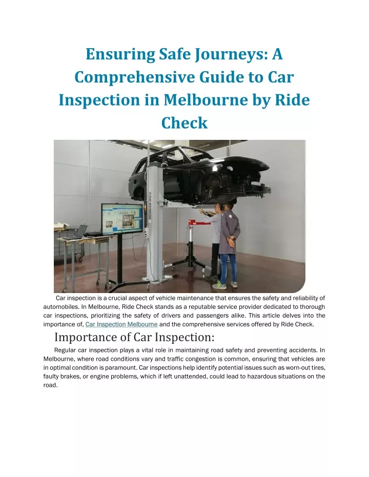 ensuring safe journeys a comprehensive guide