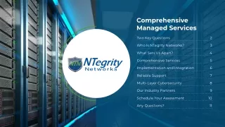 A Deep Dive Into Ntegrity Networks' Comprehensive IT & Managed Services.
