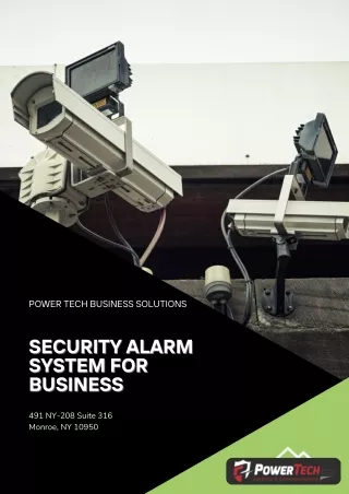 Security Alarm System for Business