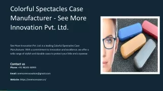 Colorful Spectacles Case Manufacturer, Best Colorful Spectacles Case Manufacture
