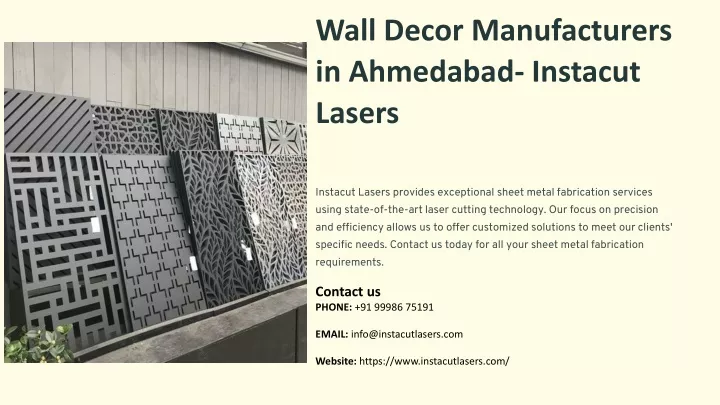 wall decor manufacturers in ahmedabad instacut