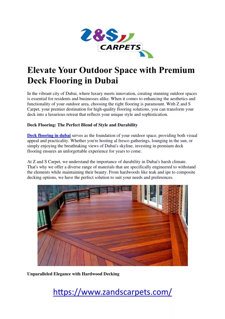 elevate your outdoor space with premium deck