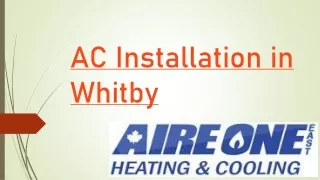 AC Installation in Whitby