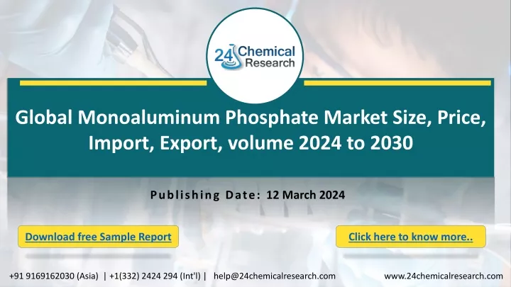 global monoaluminum phosphate market size price