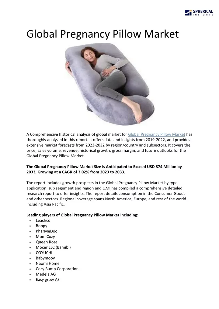 global pregnancy pillow market