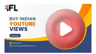 Buy Indian YouTube Views - IndianLikes