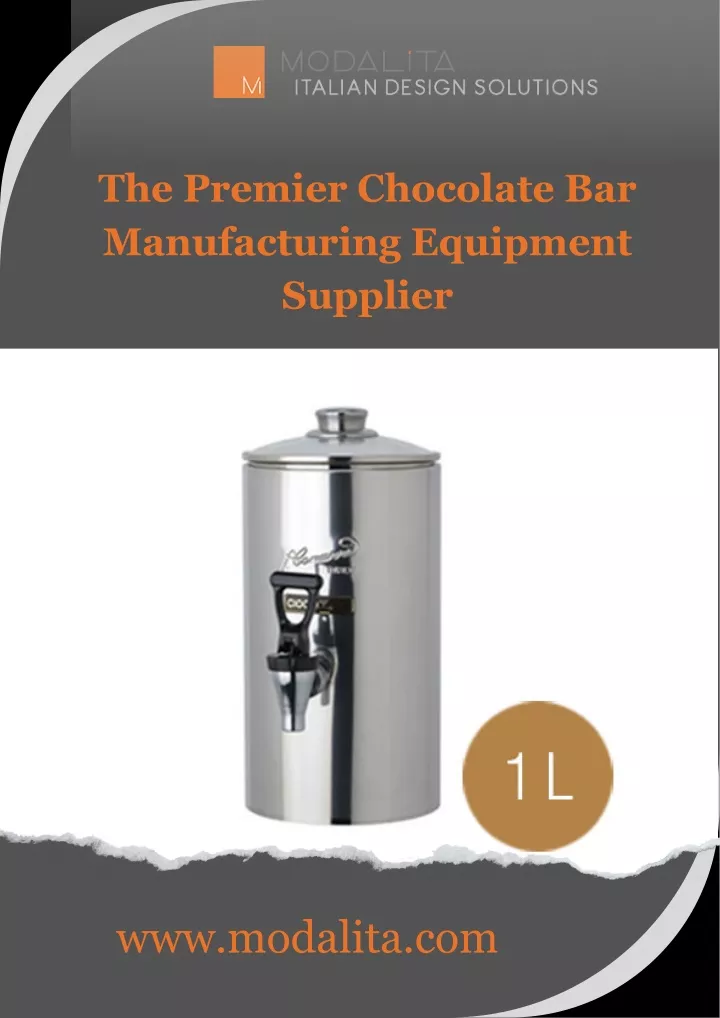 the premier chocolate bar manufacturing equipment