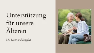 Dietrich Wienecke Hamburg - Unterstützung für unsere älteren Menschen