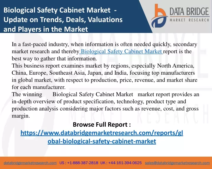 biological safety cabinet market update on trends