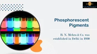 Phosphorescent Pigments|| Fluorence