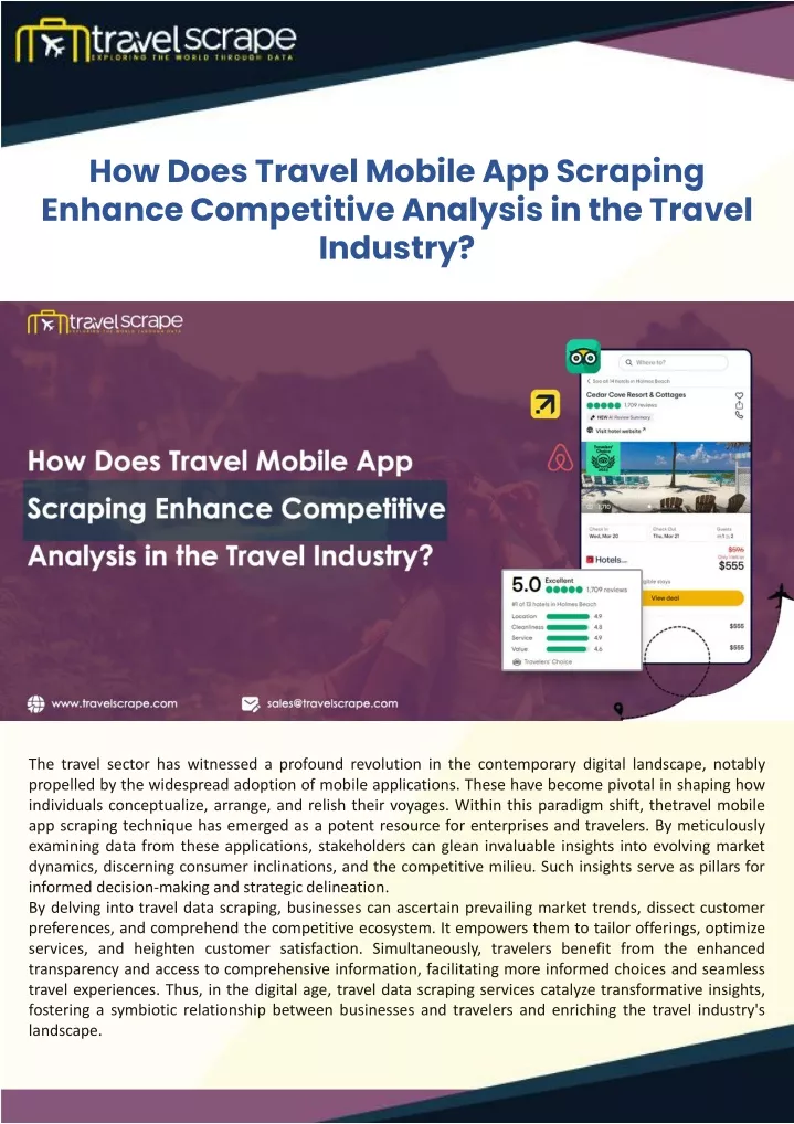 how does travel mobile app scraping enhance