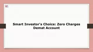 How To Open A Zero Charges Demat Account Easily