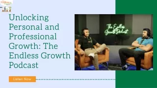 A Guide to Personal Development Podcast | The Endless Growth Podcast