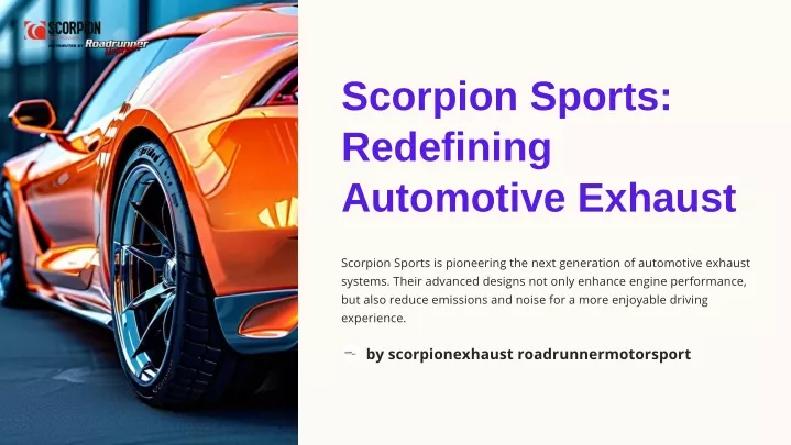 scorpion sports redefining automotive exhaust