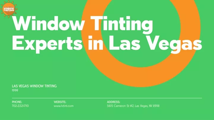 window tinting experts in las vegas