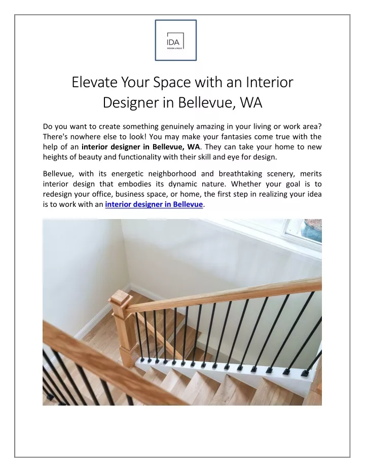 elevate your space with an interior designer