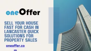 Sell Your House Fast for Cash in Lancaster Quick Solutions for Property Sales