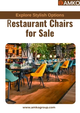 Explore Stylish Options Restaurant Chairs for Sale