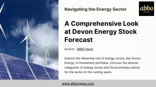 A Comprehensive Look at Devon Energy Stock Forecast