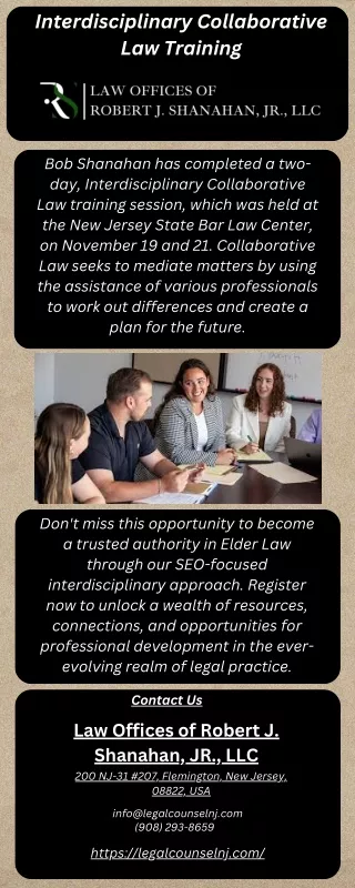 Interdisciplinary Collaborative Law Training: Application to Elder Law