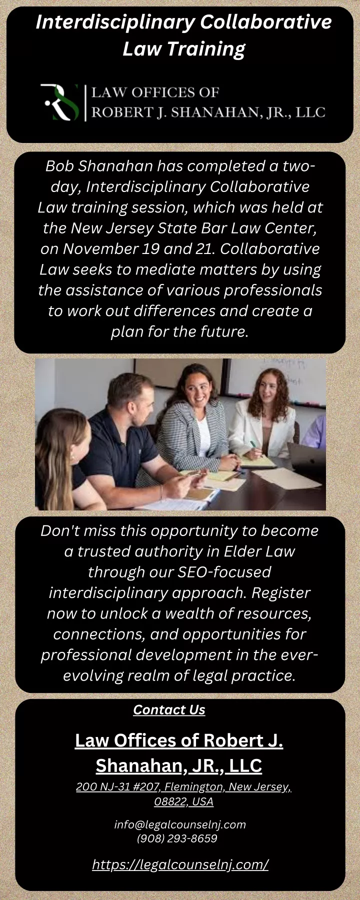 interdisciplinary collaborative law training