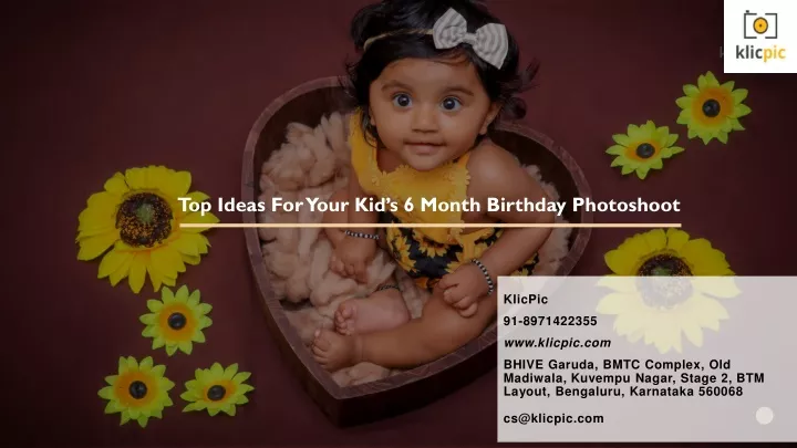 top ideas for your kid s 6 month birthday photoshoot