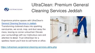 UltraClean_ Premium General Cleaning Services Jeddah
