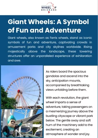 Giant Wheels: A Symbol of Fun and Adventure