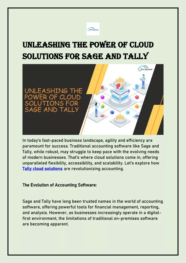 unleashing the power of cloud unleashing