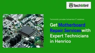 Get Motherboard Repair Services with Expert Technicians