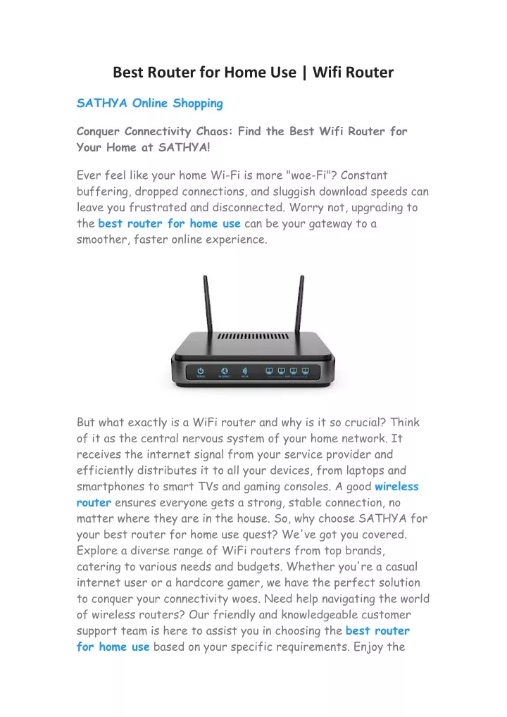 best router for home use wifi router
