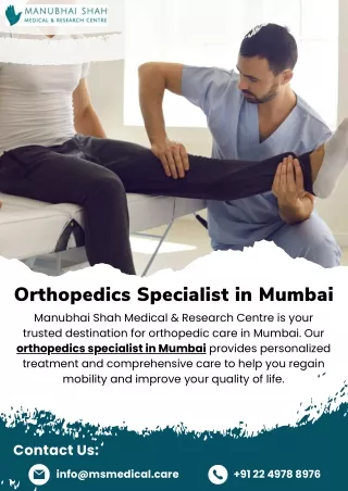 Orthopedics Specialist in Mumbai