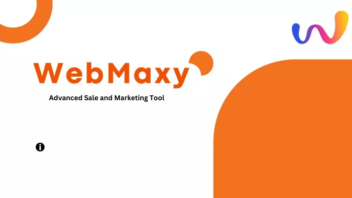 webmaxy advanced sale and marketing tool