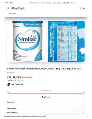 similac formula milk