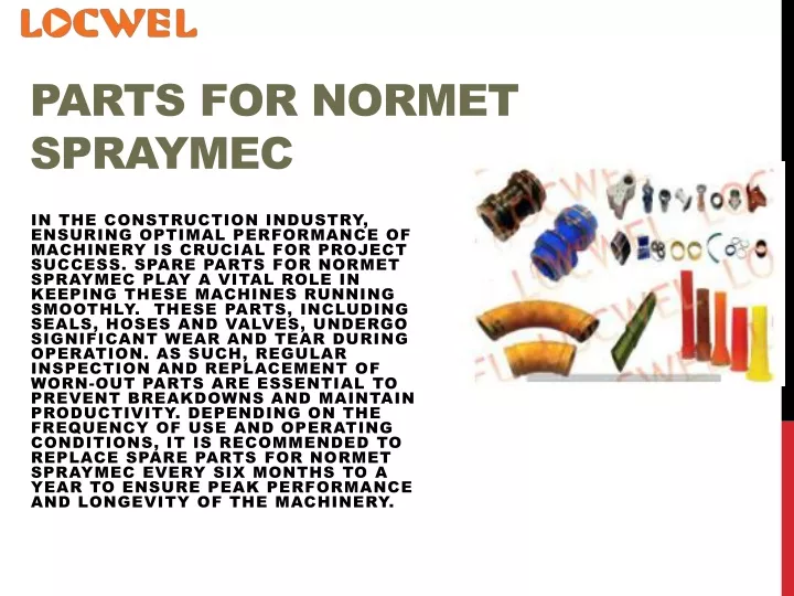 parts for normet spraymec