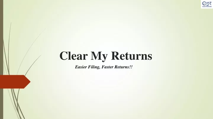 clear my returns