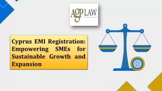 Cyprus EMI Registration Empowering SMEs for Sustainable Growth and Expansion