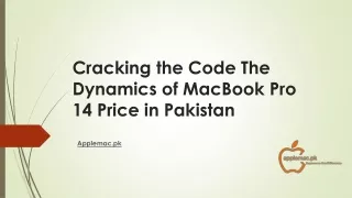 Cracking the Code The Dynamics of MacBook Pro 14 Price in Pakistan