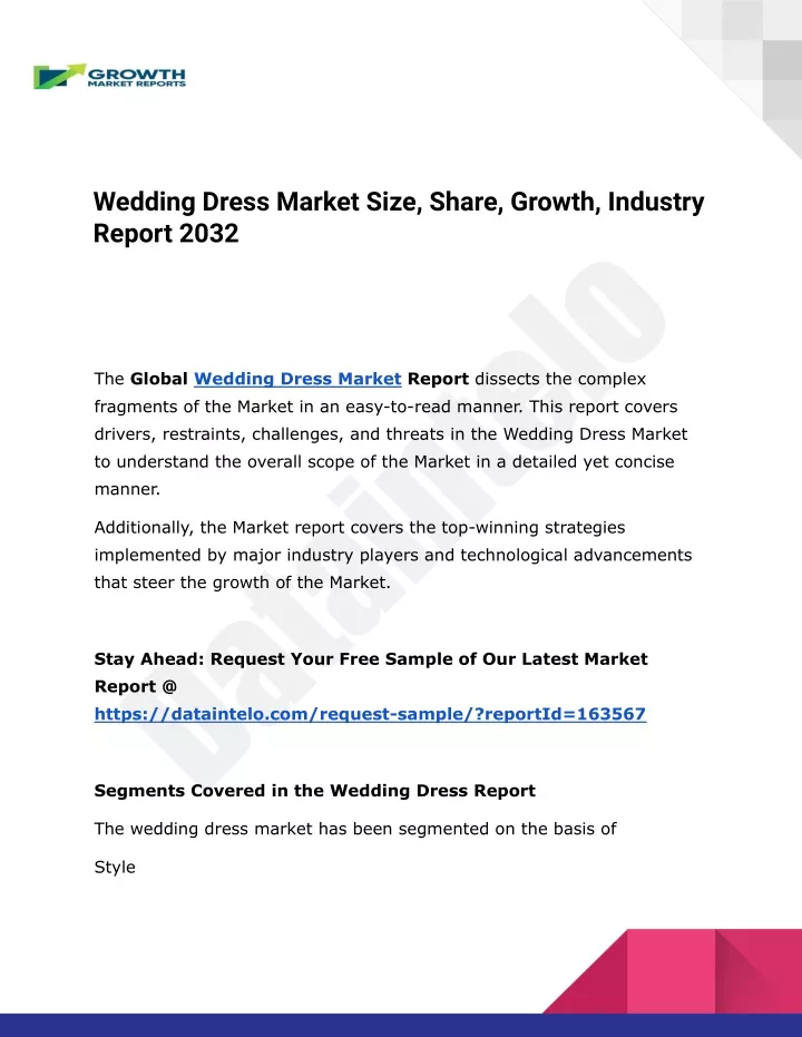 wedding dress market size share growth industry