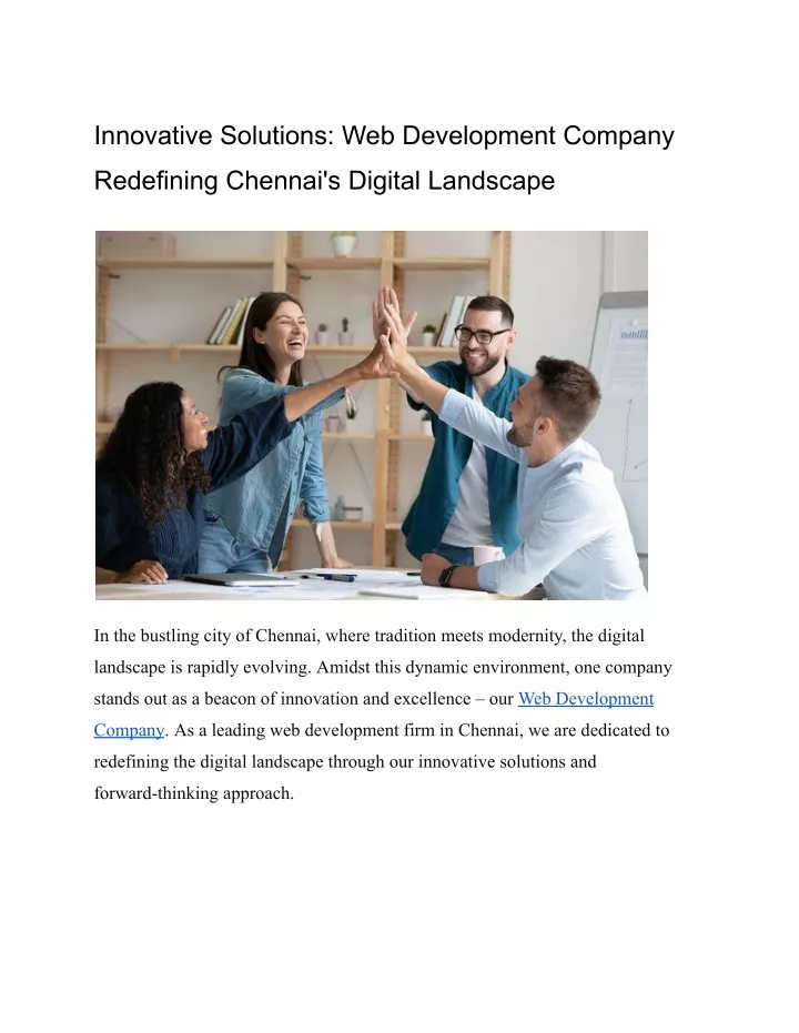 innovative solutions web development company
