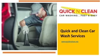Quick N Clean Car Wash Near Me - www.quicknclean.net
